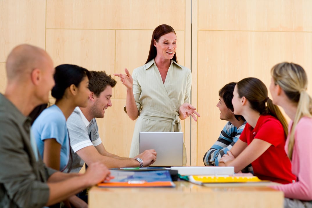 Students with instructor